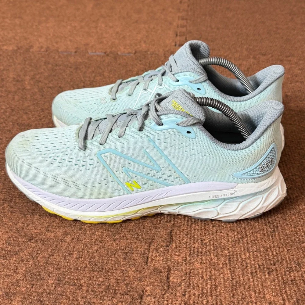 New Balance Fresh Foam‎ X 860v12 Womens 12 Running Shoes Blue W860B12 mens 10.5